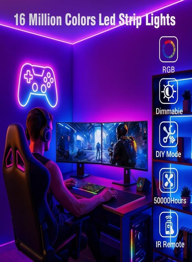 الجستو شريط إضاءة LED ذكي من جيستو بطول 10 أمتار بتقنية RGB مع محول طاقة | شريط إضاءة LED بطول 300 بوصة مع تحكم عبر تطبيق، متوافق مع أليكسا ومساعد جوجل | 16 مليون لون، مزامنة مع الموسيقى | إضاءة LED بتقنية واي فاي للأسقف وغرف النوم وديكورات ديوالي - Image 4